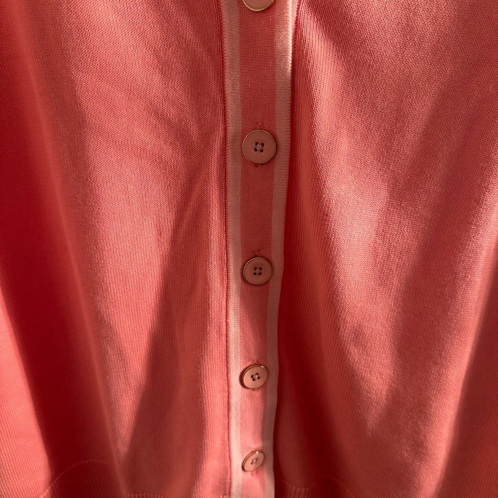 Talbots Pink Button-Up Cardigan - Picture 2 of 4